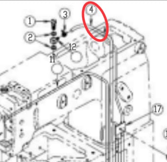 Tube for KM 921 AGM Special Waistband Machine 60279