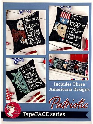 It's Sew Emma Patriotic TypeFACE Cross Stitch Pattern