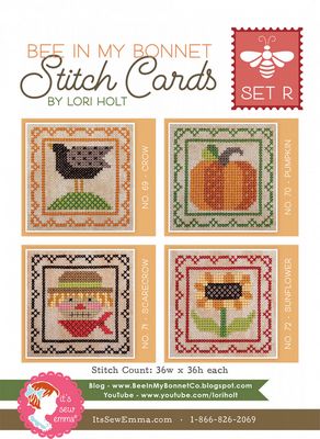 It's Sew Emma Bee in My Bonnet Stitch Cards Set R