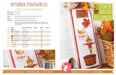 It's Sew Emma October Stackables Cross Stitch