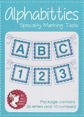It's Sew Emma Blue Alphabitties Specialty Marking Tools