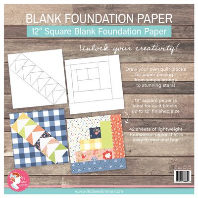 It's Sew Emma 12in Blank Foundation Paper Pad