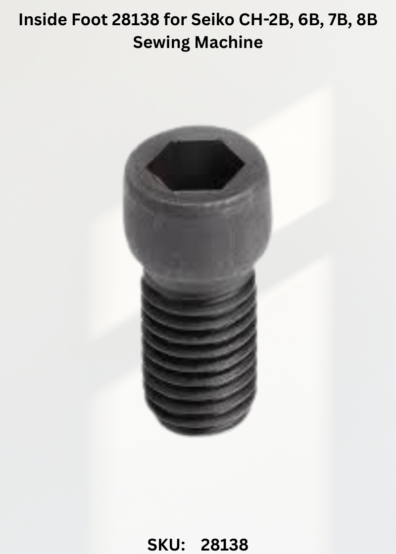 Inside Foot 28138 for Seiko CH-2B, 6B, 7B, 8B Sewing Machine