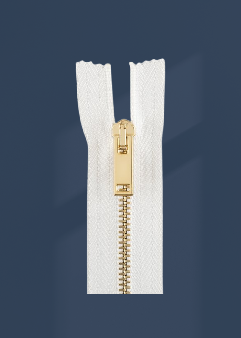 Italian Made High-Quality Finish #3 Brass Pant/Dress Zipper