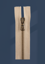 Italian Made High-Quality Finish #5 Antique Brass Standard Pull Bag Zipper