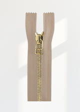 Italian Made High-Quality Finish #5 Brass Open Pull Bag Zipper