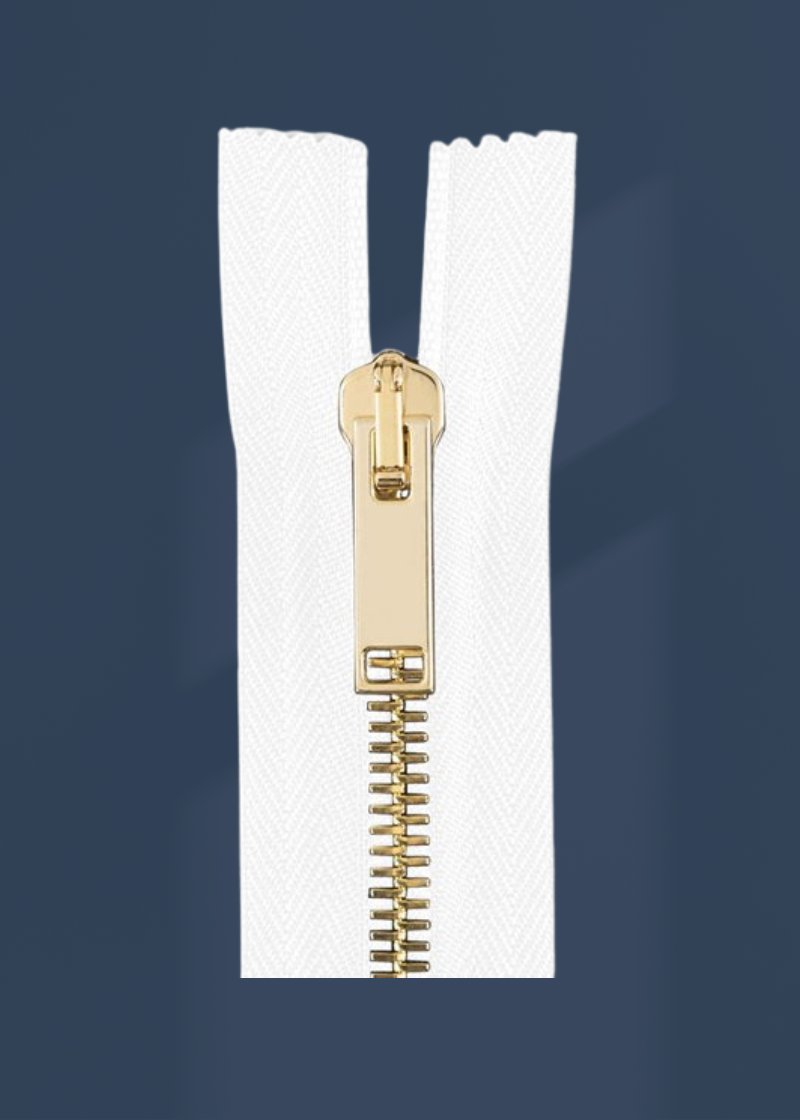 Italian Made High-Quality Finish #5 Brass Pant/Dress Zipper
