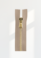 Italian Made High-Quality Finish #5 Brass Standard Pull Bag Zipper