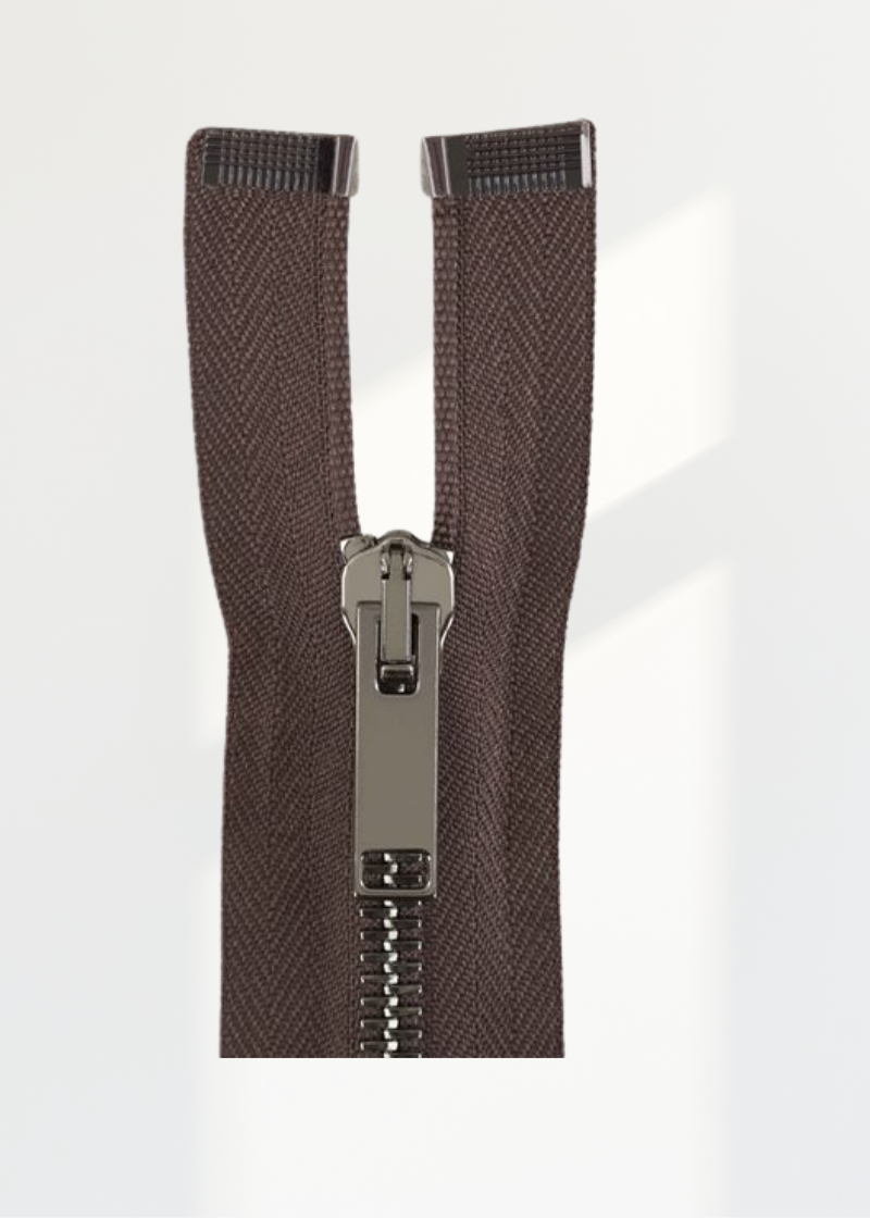 Italian Made High-Quality Finish #5 Gunmetal Jacket Zipper