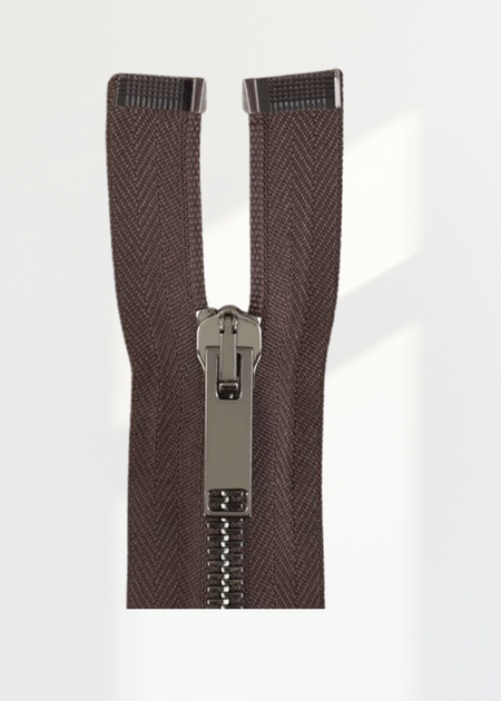 Italian Made High-Quality Finish #5 Gunmetal Jacket Zipper