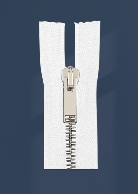 Italian Made High-Quality Finish #5 Nickel Jacket Zipper