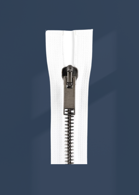 Italian Made High-Quality Finish #8 Gunmetal Jacket Zipper
