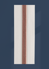 #3 Rose Gold Metallic Nylon Coil Continuous Zipper Roll - 3 Yds.