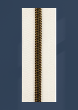 #3 Antique Brass Metallic Nylon Coil Continuous Zipper Roll - 3 Yds.