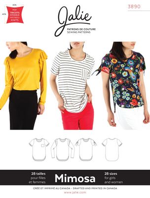 Jalie Patterns Mimosa T-Shirt Pattern