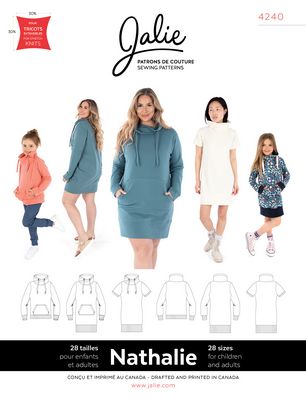 Jalie Patterns Nathalie Wrap Funnel Neck Sweatshirt Pattern