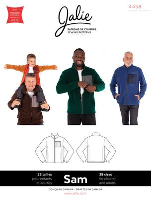 Jalie Patterns Sam - Classic fleece jacket