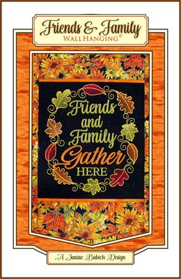 Janine Babich Designs Friends & Family Wall Hanging Pattern