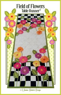 Janine Babich Designs Field of Flowers Table Runner Pattern