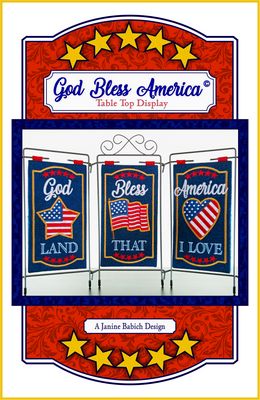 Janine Babich Designs God Bless America Table Top Display