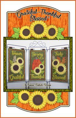 Janine Babich Designs Grateful, Thankful, Blessed Table Top Display