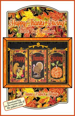 Janine Babich Designs Happy Thanks Giving Table Top Display
