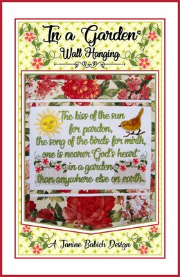 Janine Babich Designs In a Garden Wall Hanging Pattern