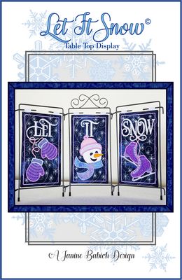 Janine Babich Designs Let It Snow Table Top Display