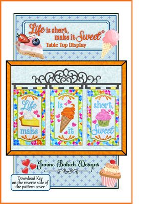 Janine Babich Designs Life is short, make it Sweet Table Top Display