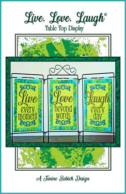 Janine Babich Designs Live Love Laugh Table Top Display