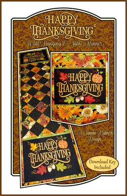 Janine Babich Designs Happy Thanksgiving Wall Hanging & Table Runner