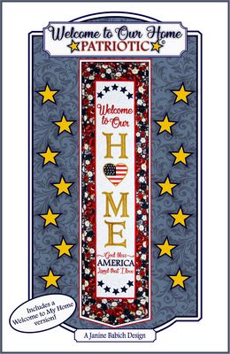 Janine Babich Designs Welcome to Our Home-Patriotic Pattern