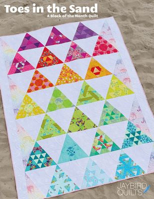 Jaybird Quilts Toes in the Sand Block of the Month Pattern