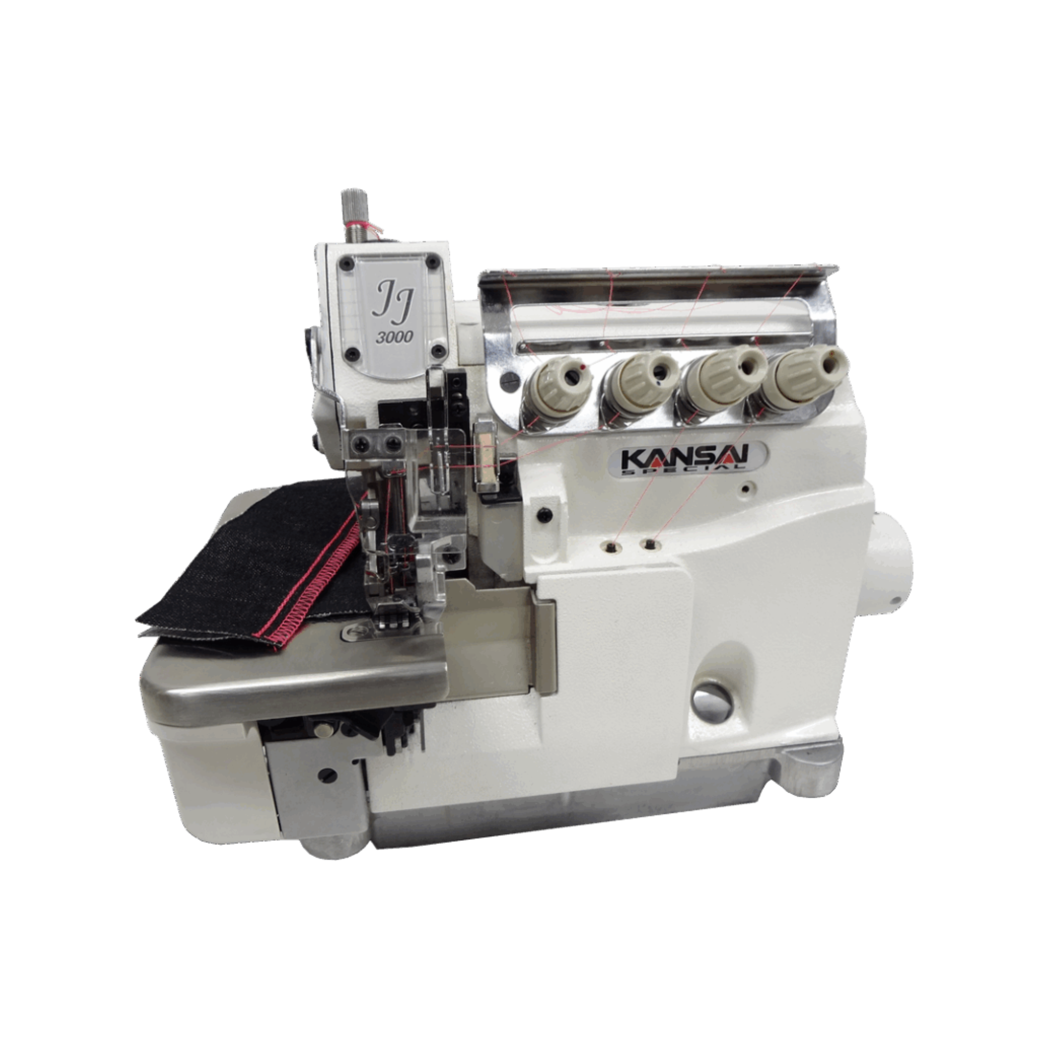 Kansai Special JJ SERIES -  2 Needle, 4 Thread, Safety Stitch Sewing Machine for Plain Seaming with Tractor Foot