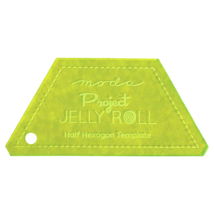 Project Jelly Roll Half Hexagon Template 2.5", Moda