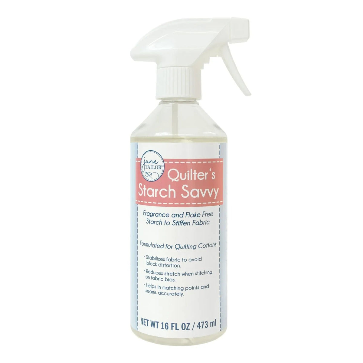 Quilter's Starch Savvy Trigger Spray Bottle 16oz, June Tailor