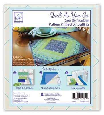 June Tailor Inc Casablanca - Quilt As You Go Placemats (6)