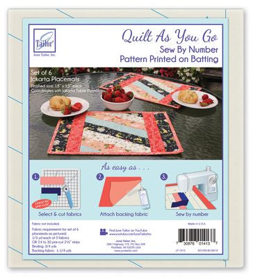 June Tailor Inc Jakarta - Quilt As You Go Placemats (6)