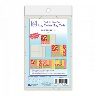 June Tailor Inc Log Cabin Mug Mats - 3 pack