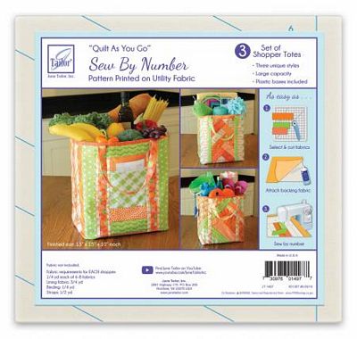 June Tailor Inc Qayg Utility Shopper's Totes 3 pack Pattern