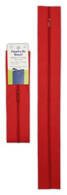 June Tailor Inc Zippity Do Done 18 in Red Zipper with Pull