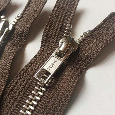 YKK art.522 Jumpsuit Zipper 22" Chocolate Brown