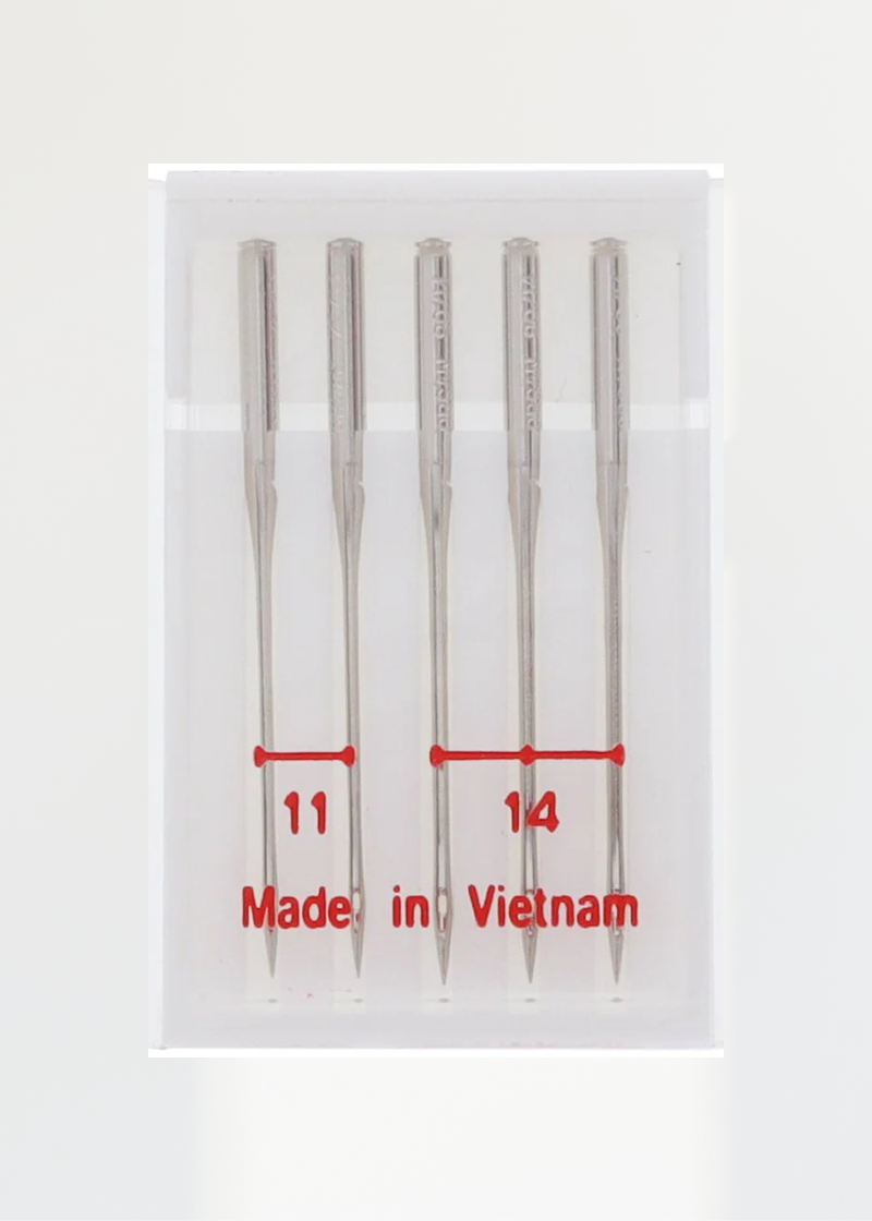 Janome Assorted Serger Needles Size 11 & 14 (5 Pack) #784860100