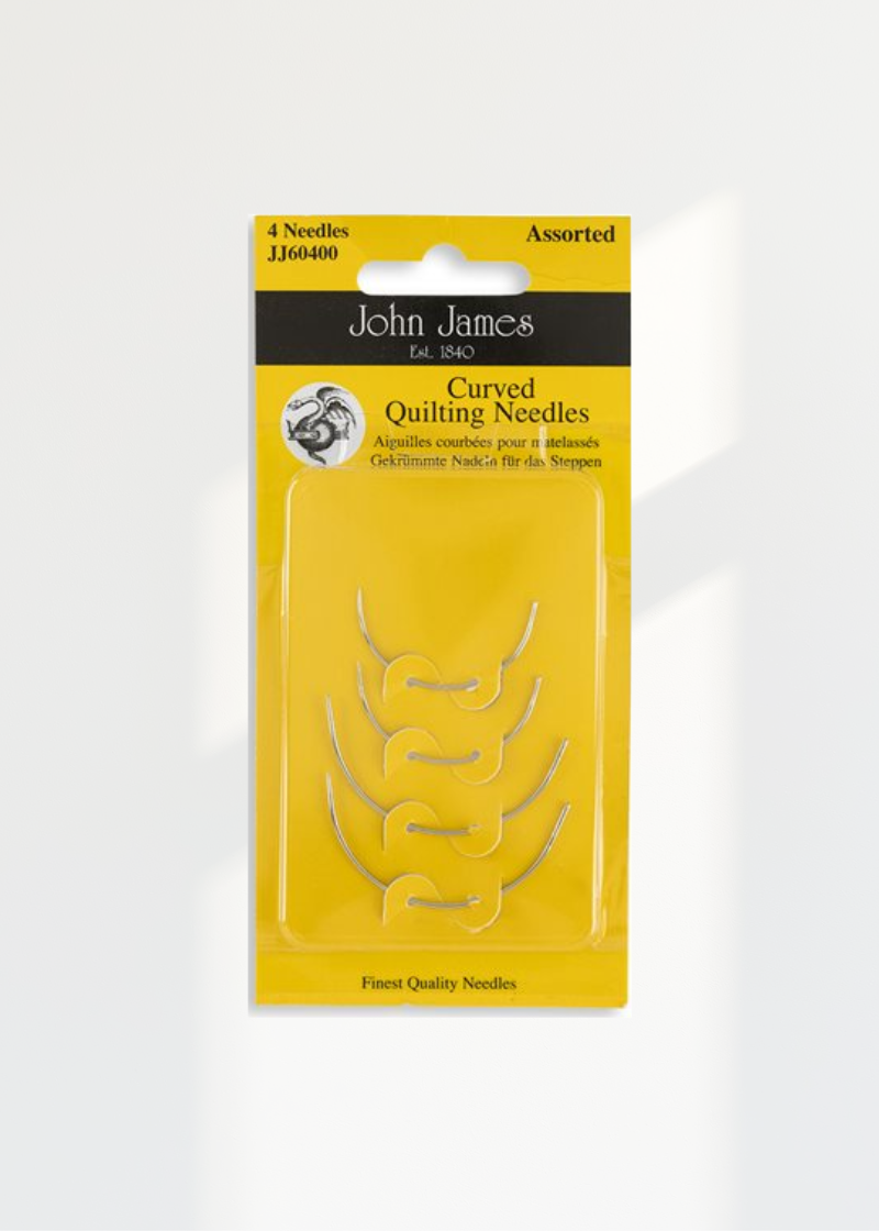 John James Assorted Curved Quilting Hand Needles 4/Pack