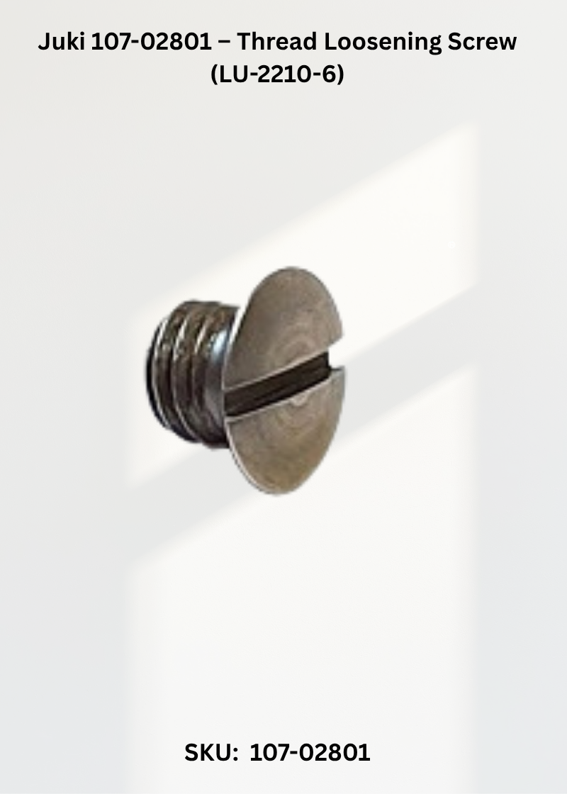 Juki 107-02801 – Thread Loosening Screw (LU-2210-6)