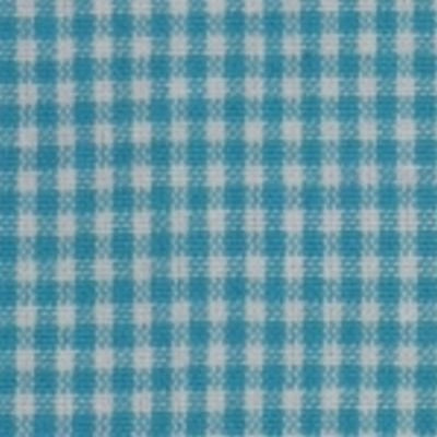 Dunroven House Tea Towel Mini Check Turquoise/White 6/pkg