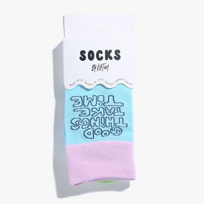 Kylie and the Machine Katm Socks - Good Things Take Time