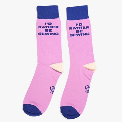 Kylie and the Machine Katm Socks - I'd Rather Be Sewing Purple