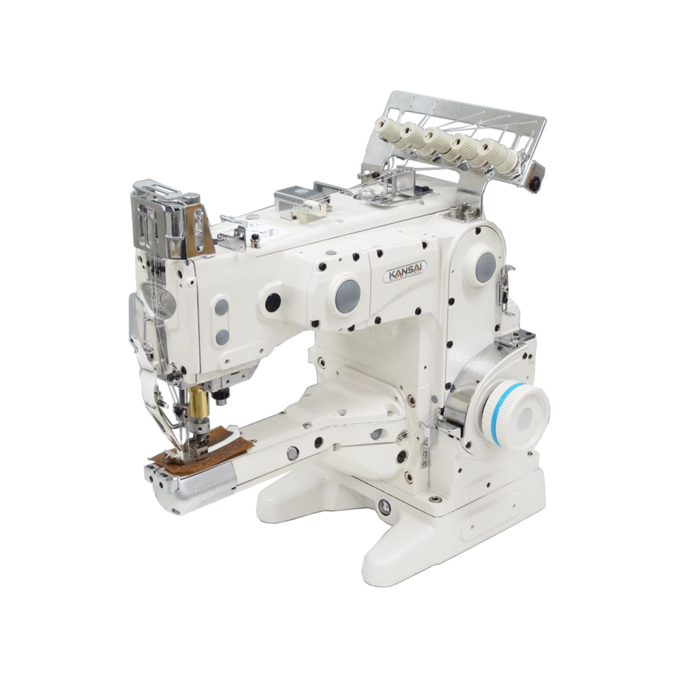 Kansai Special KC SERIES - 2 Needle, Feed-Up-The-Arm Cylinder Bed, Double Chain Stitch Sewing Machine for Attaching Tape