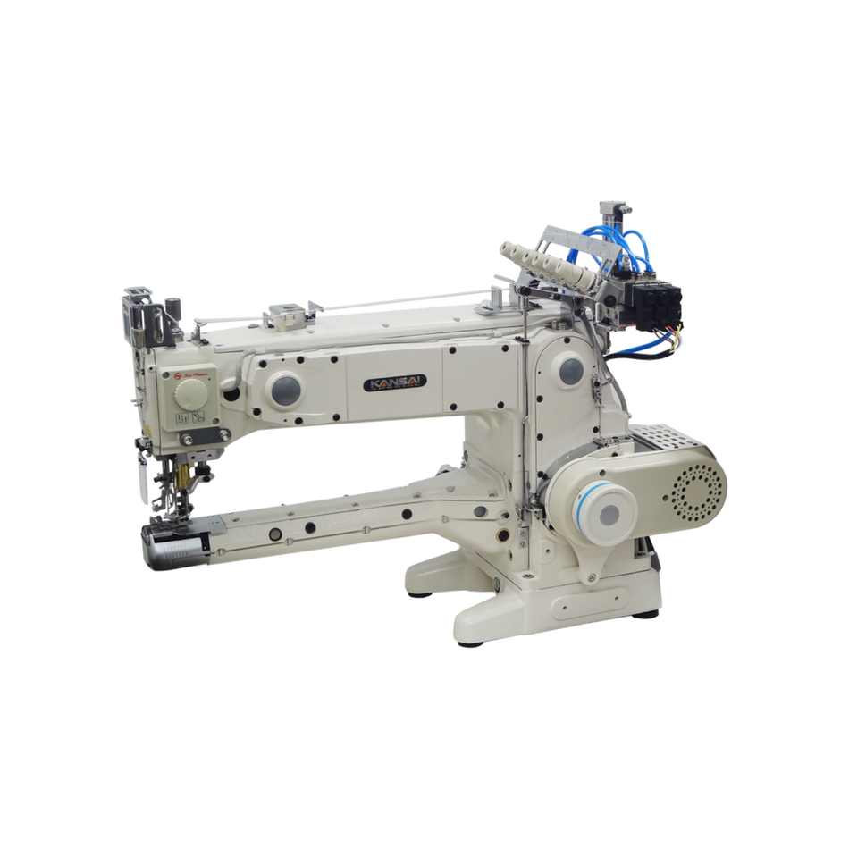 Kansai Special KC SERIES - 3 ～ 4 Needle, Long Type Feed-Up-The-Arm Cylinder Bed, Top and Bottom Cover Stitch Sewing Machine for Hemming and Covering